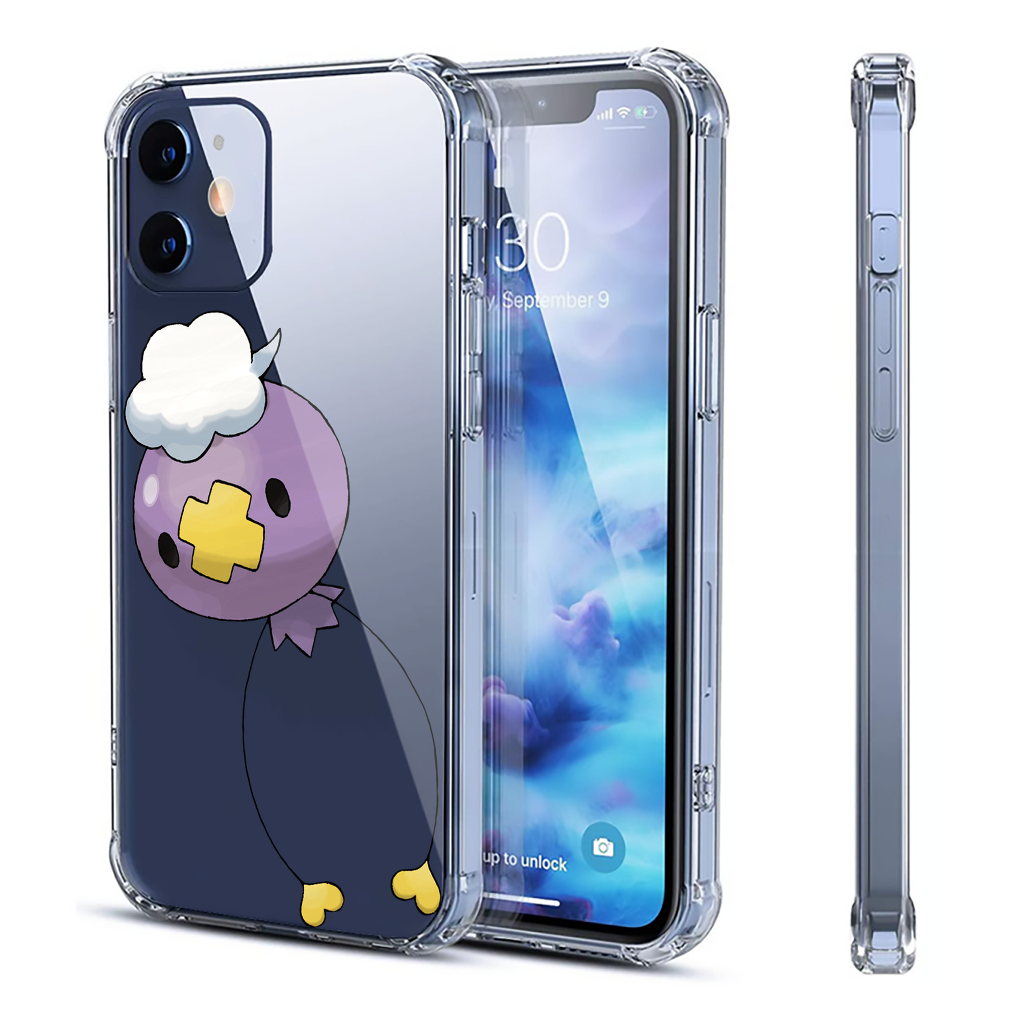 （画像用） ポケットモンスター Pokémon 【iPhone 12シリーズ対応】透明スマホケース（クリアソフトケース）